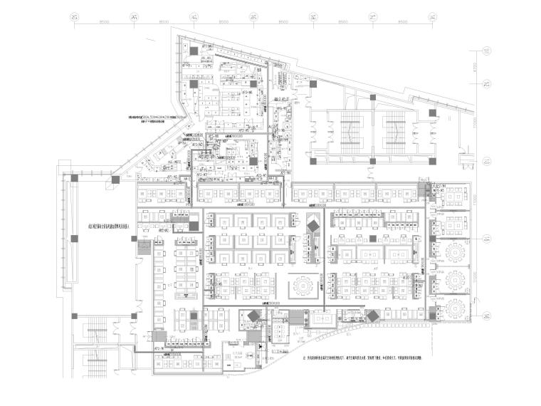 某1400㎡海底撈火鍋店裝修施工圖