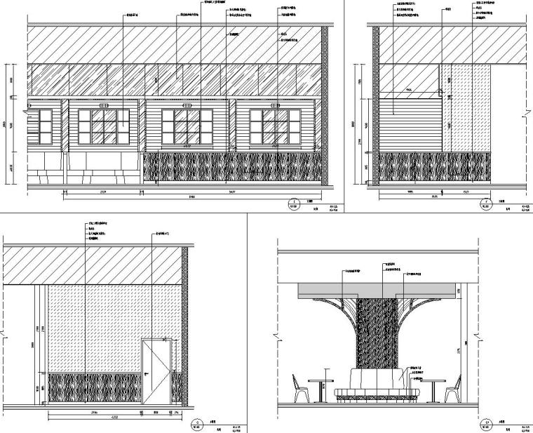 美食公園改造項目裝修設(shè)計施工圖