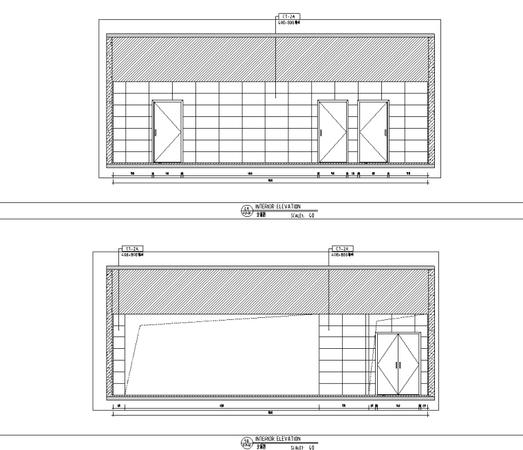 示范性學(xué)校室內(nèi)裝修一食堂施工圖