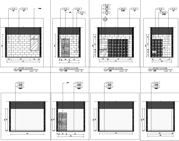 示范性學(xué)校室內(nèi)裝修會(huì)堂施工圖