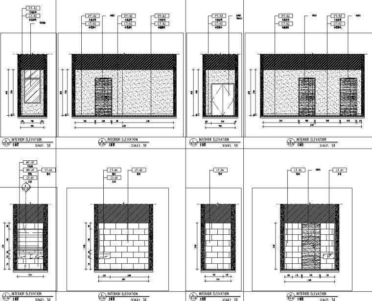 示范性學(xué)校室內(nèi)裝修會(huì)堂施工圖