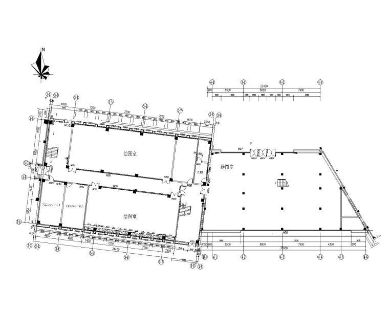 [重慶]學(xué)院專項(xiàng)裝修改建及維修裝修施工圖