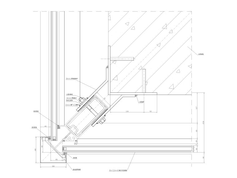 明框玻璃幕墙​节点大样详图