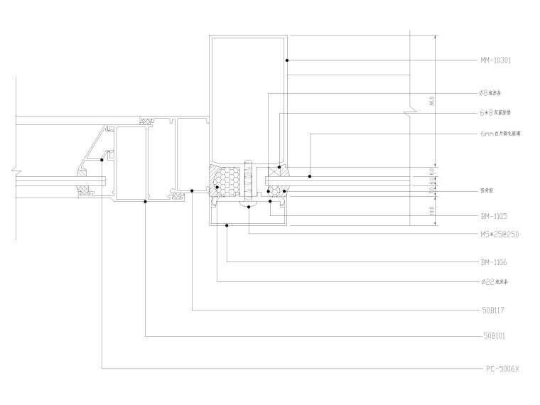 明框玻璃幕墙​节点大样详图