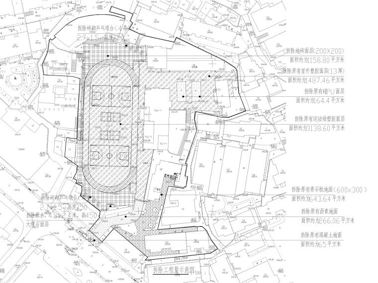 [重慶]小學(xué)運動場操場維修施工圖