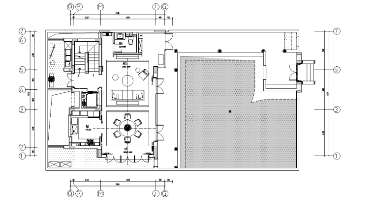 頂級(jí)合院別墅裝修施工圖CAD