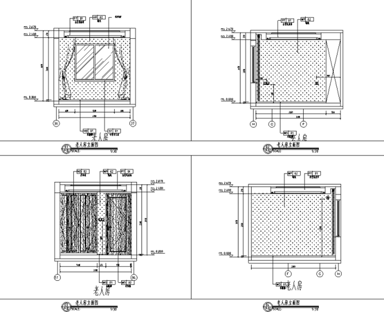 現(xiàn)代風(fēng)142㎡戶型住宅精裝施工圖