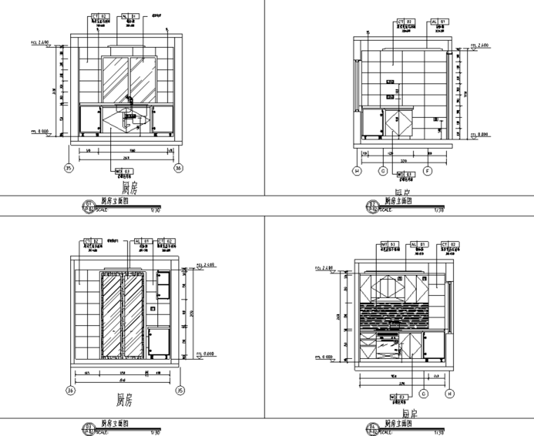 現(xiàn)代風(fēng)142㎡戶型住宅精裝施工圖