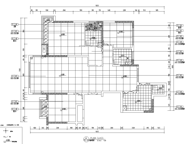 現(xiàn)代風(fēng)私人住宅裝修CAD施工圖+水電圖