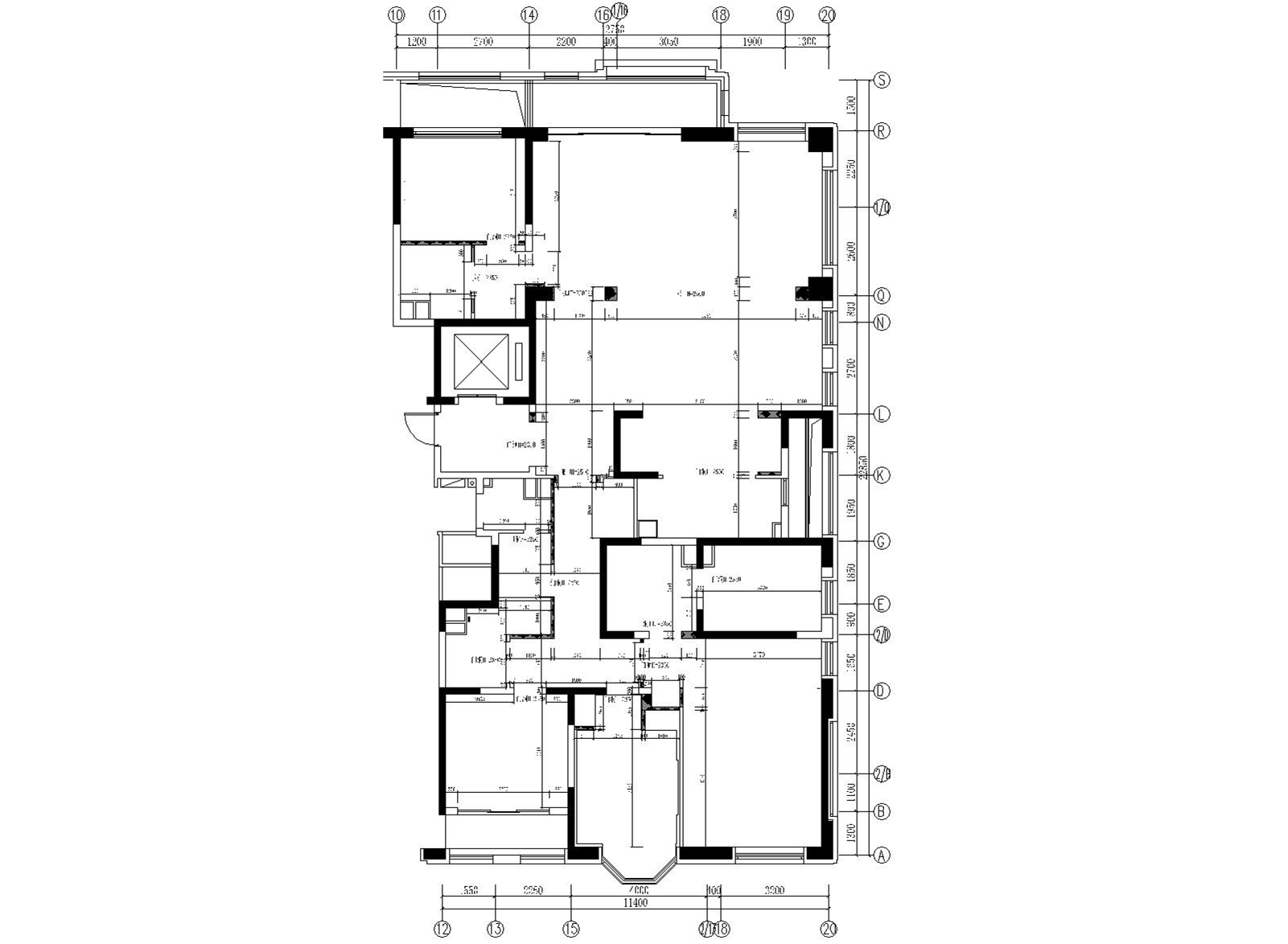 五居室樣板間施工圖+設(shè)計方案 