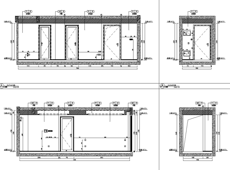 某辦公樓精裝修工程戶型施工圖