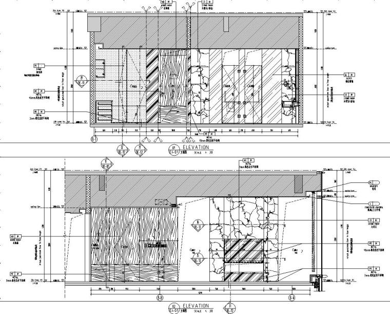 現(xiàn)代風公寓樣板間住宅施工圖