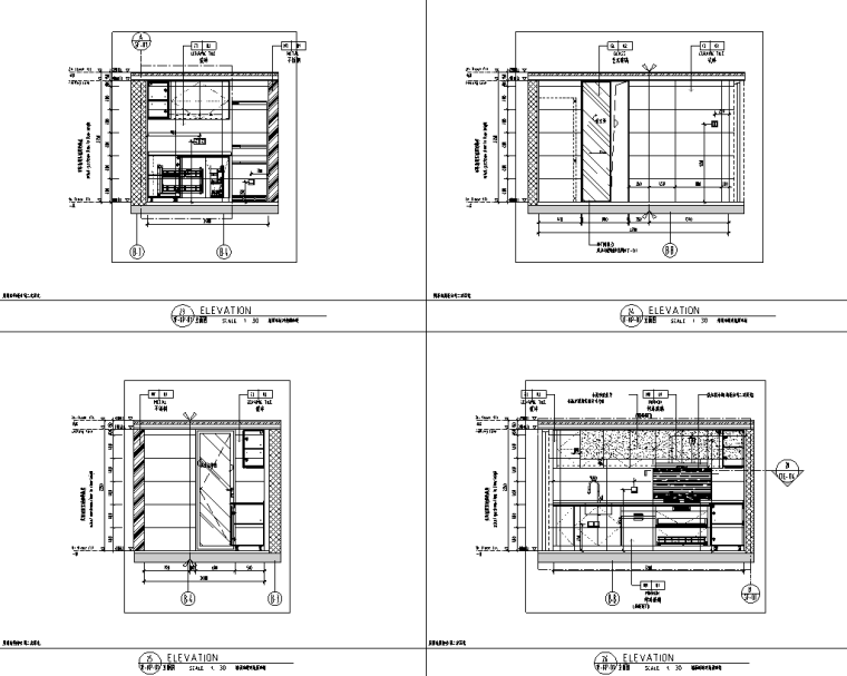 住宅樣板房-公寓樣板間裝修施工圖