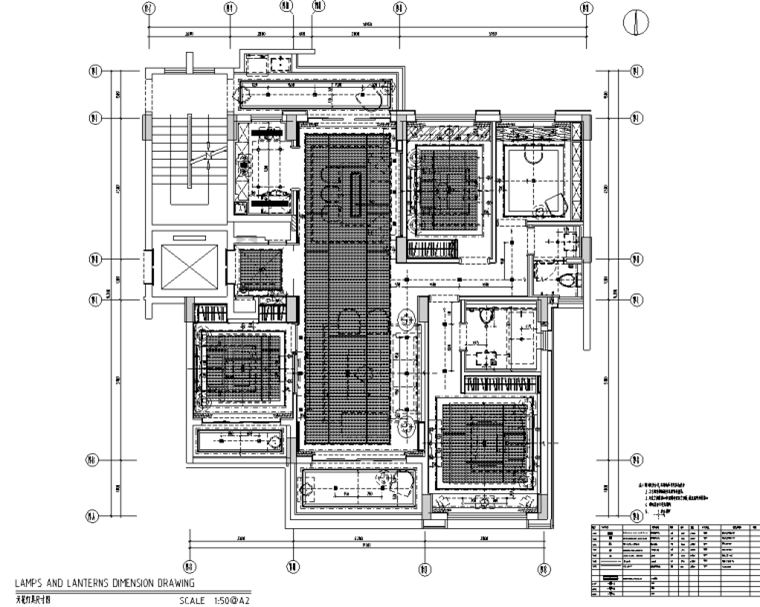 現(xiàn)代三房二廳樣板房精裝施工圖+攝影