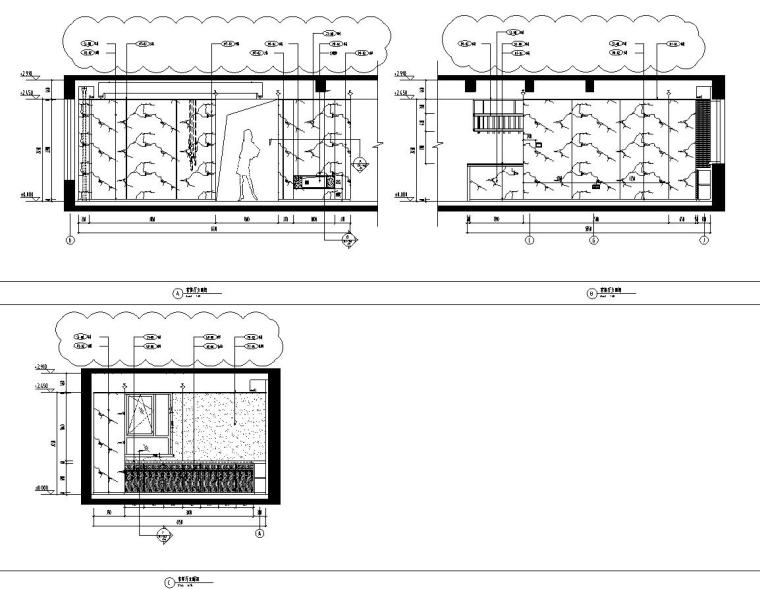 現(xiàn)代頂層兩套復(fù)式豪宅裝修施工圖