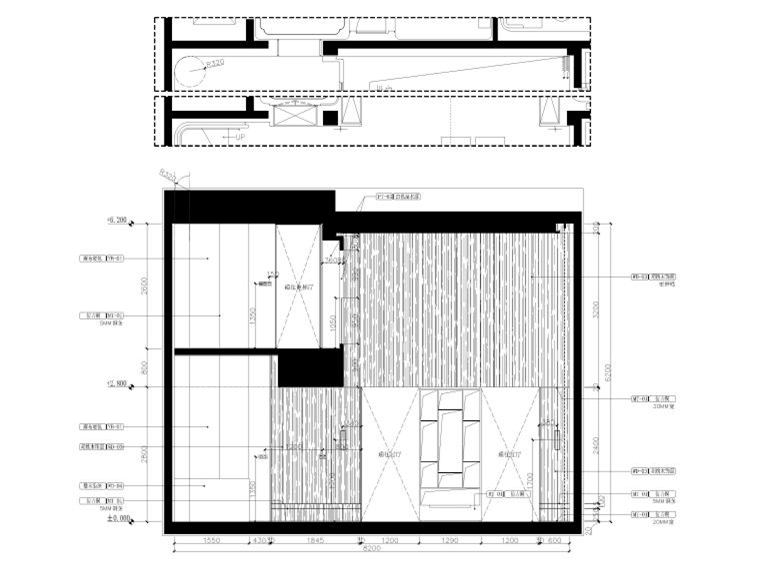 二層新中式文化別墅?室內(nèi)裝修施工圖