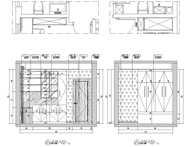 现代风格私宅室内装饰施工图CAD+水电图