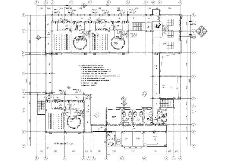 [成都]4192㎡三层幼儿园项目装修设计施工图