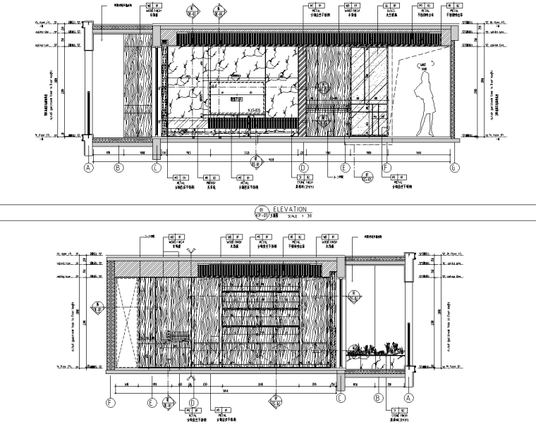 現(xiàn)代風(fēng)大洋房住宅室內(nèi)裝修施工圖