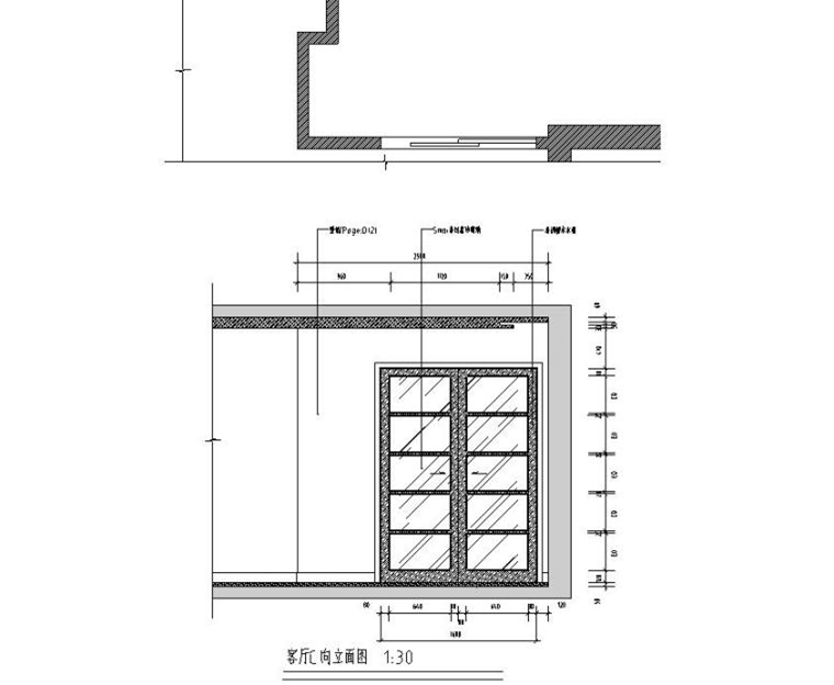 现代中式风格三居居室施工图附效果图