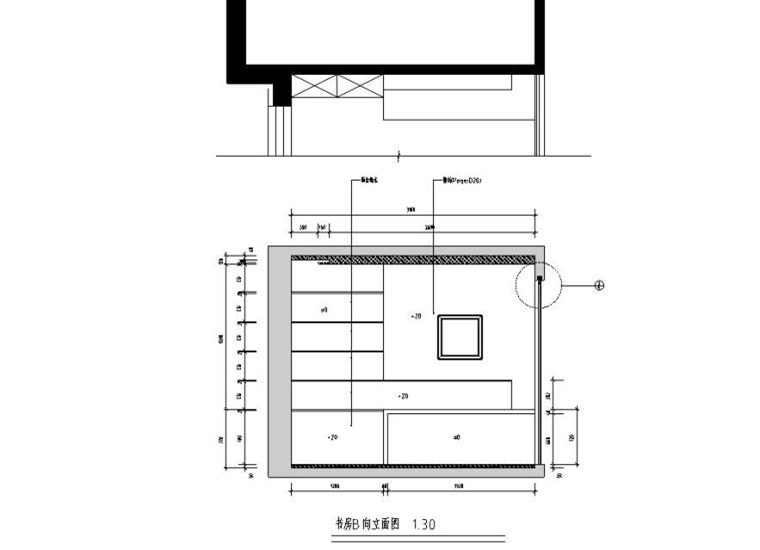 现代中式风格三居居室施工图附效果图