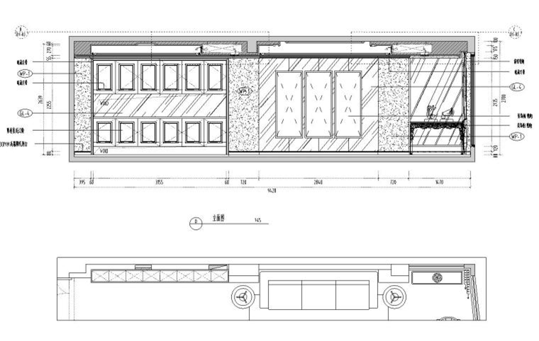 新中式风格163㎡住宅装修施工图+效果图