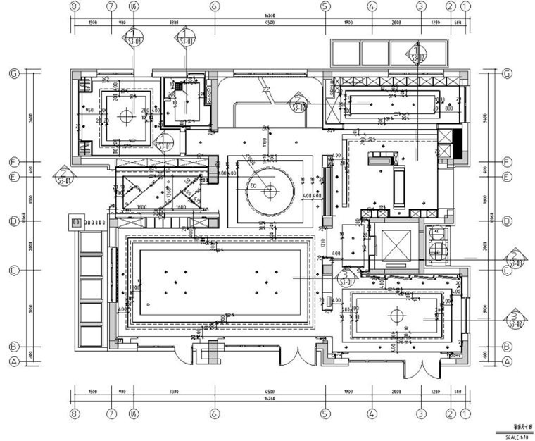 750m²中式合院别墅施工图