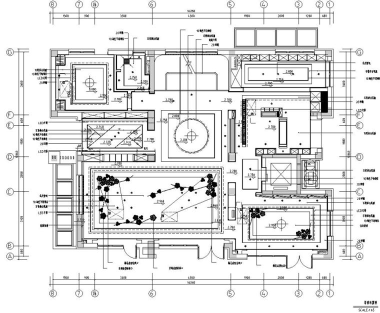 750m²中式合院别墅施工图