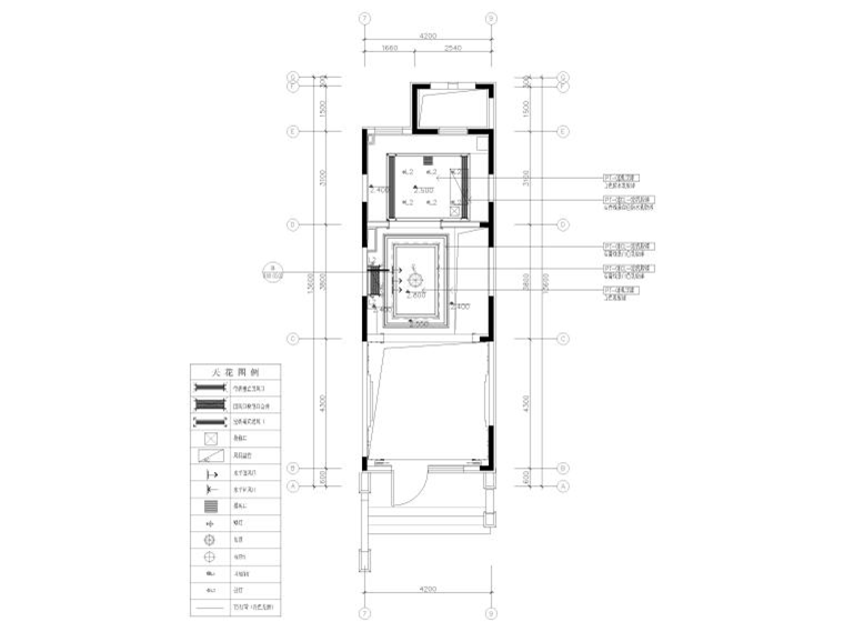 现代禅意风格两室一厅住宅CAD施工图