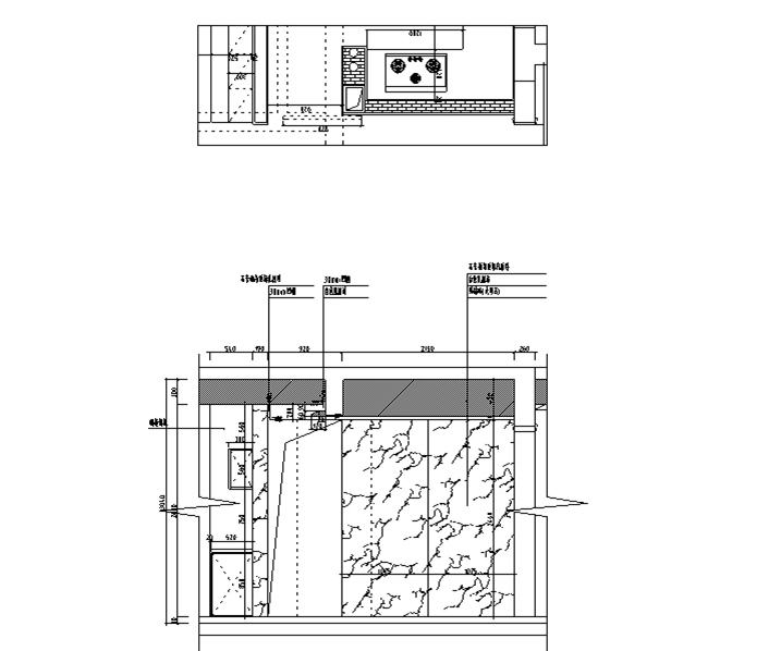 混搭风格300M²别墅装修施工图+水电图