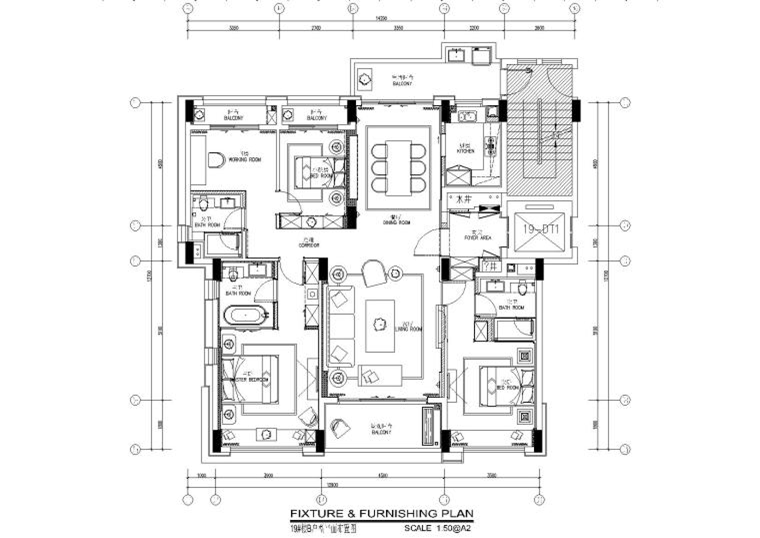 130平样板房施工图