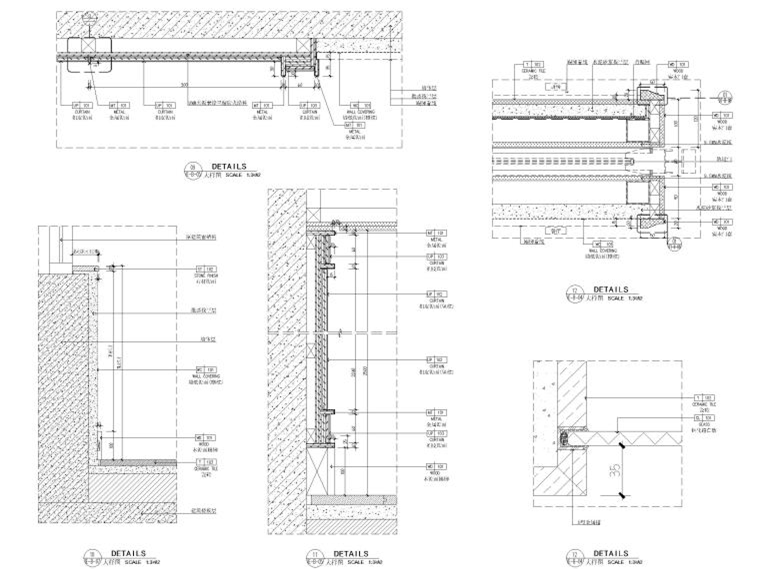 85平現(xiàn)代風(fēng)格兩居室樣板間施工圖_效果圖