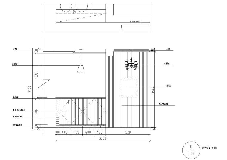 loft風(fēng)格74㎡住宅裝修施工圖設(shè)計(jì)