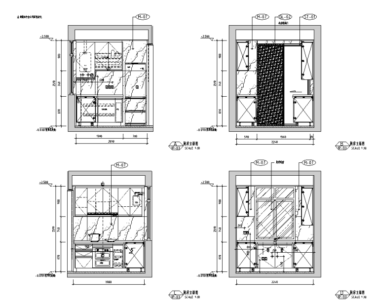 都市現(xiàn)代下疊別墅樣板間裝修施工圖