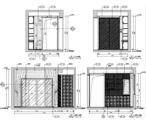 都市現(xiàn)代下疊別墅樣板間裝修施工圖