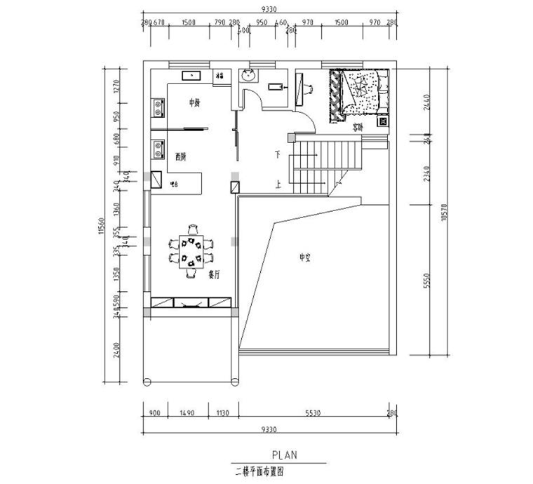 現(xiàn)代風(fēng)復(fù)式住宅裝修施工圖設(shè)計(jì)