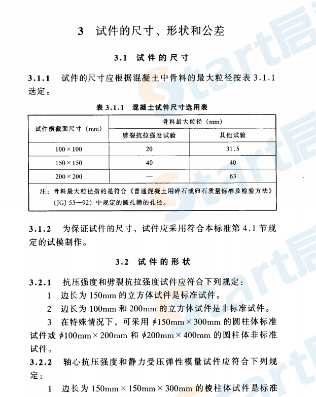 GBT50081-2002 普通混凝土力学性能试验方法标准