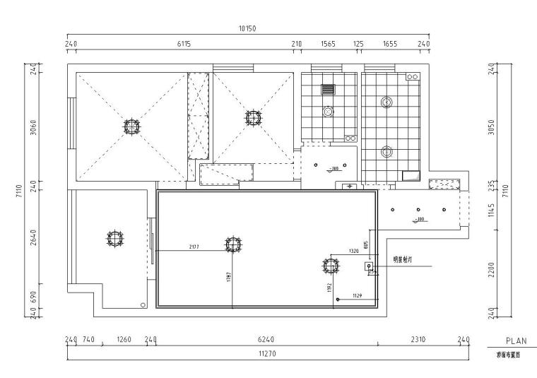 东南亚风格-六居室大平层住宅装修施工图