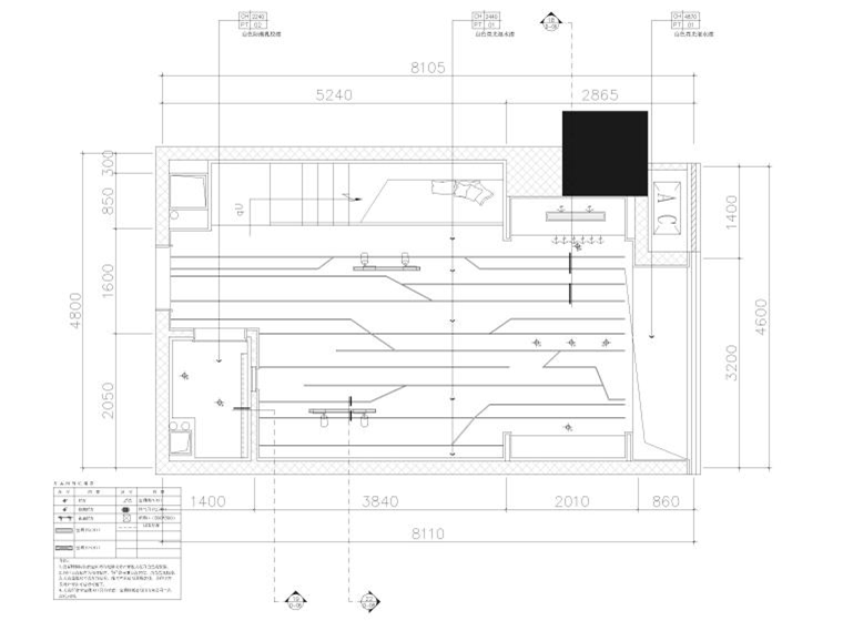 70㎡复式LOFT公寓样板房装修施工图