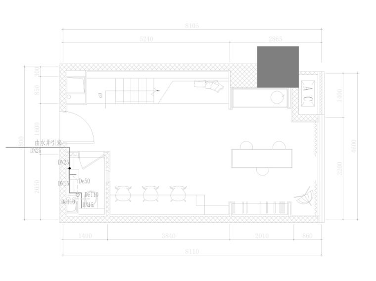 70㎡复式LOFT公寓样板房装修施工图