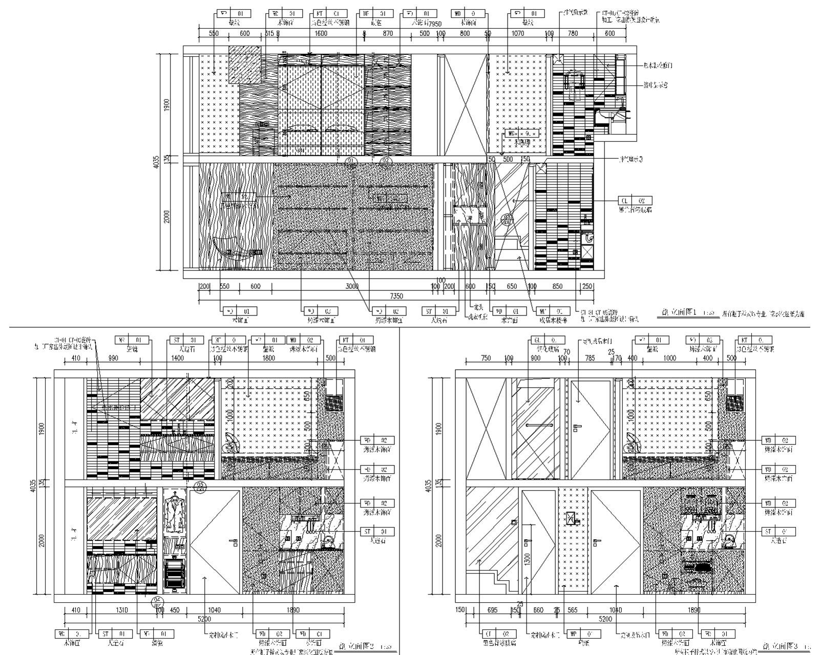 LOFT样板间深化设计CAD全套施工图+方案文本+效果图