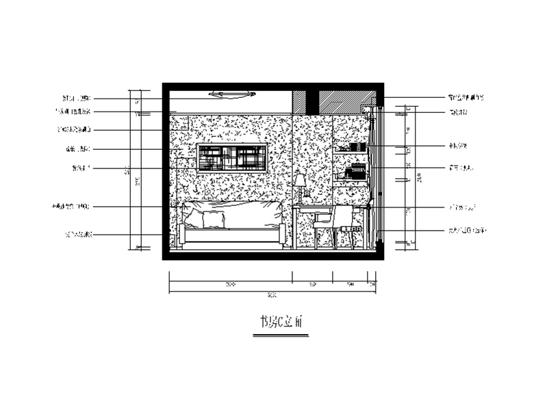 五个不同风格样板房设计CAD施工图（含效果图）