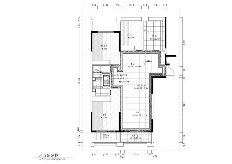 中央公館樣板間CAD施工圖+效果圖