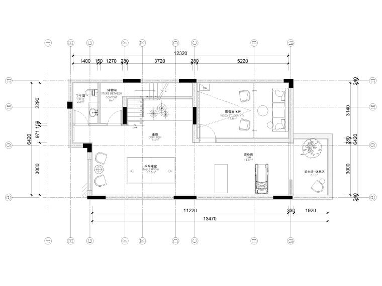 275㎡现代三层四居别墅样板间施工图