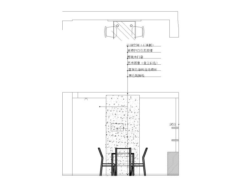 二居室小户型室内装修设计CAD施工图