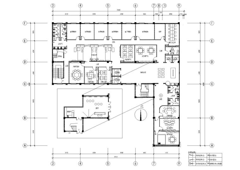 [江苏]昆山英语培训中心全套施工图_效果图