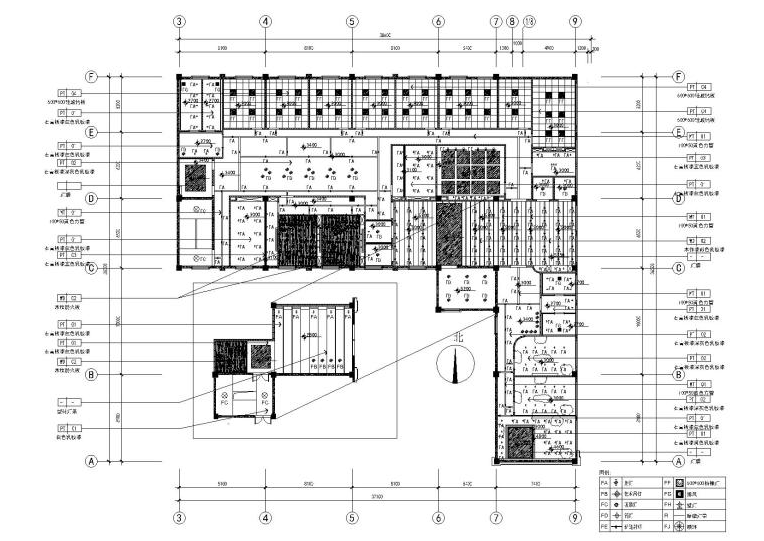 [江苏]昆山英语培训中心全套施工图_效果图