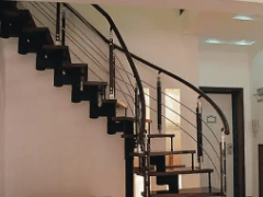 楼梯安装结构示意图及楼梯节点大样图