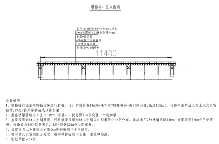 2852m跨徑特大橋鋼棧橋安全專項(xiàng)方案