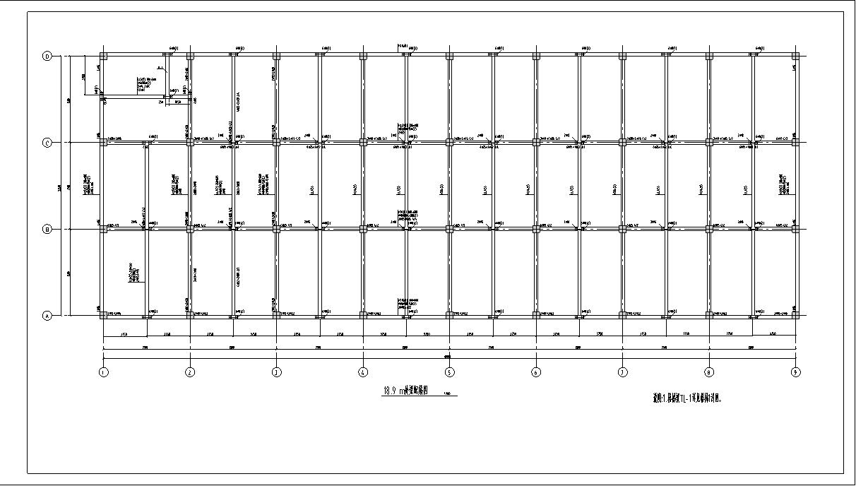 某五层框架电视机厂房建筑结构设计施工图